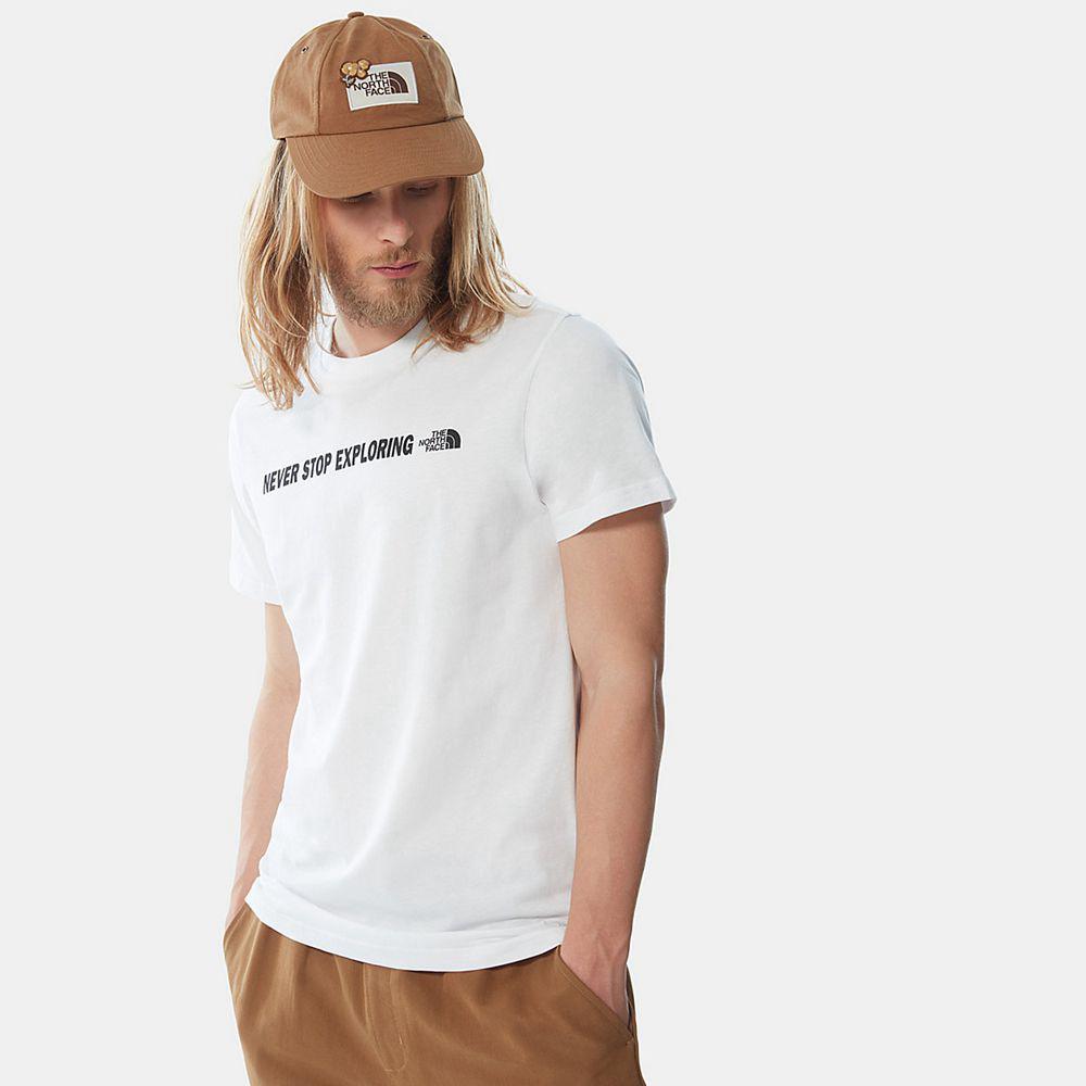 The North Face Open Gate Κοντό μανίκι Ανδρικα T Shirt - Ασπρα (XVZK97821)